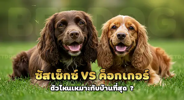 ซัสเซ็กซ์ สแปเนียล vs ค็อกเกอร์