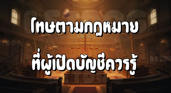 บัญชีม้า โทษปรับกี่บาท