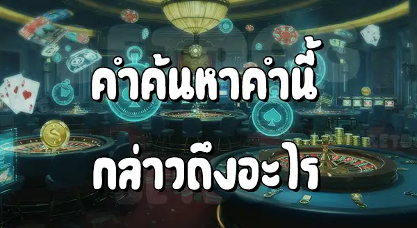 เกมคาสิโนอะไร ทำเงินได้ไวที่สุด